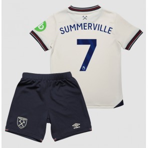 West Ham United Crysencio Summerville #7 Venkovní dres komplet pro Děti 2025-26 Krátkým Rukávem (+ Krátké kalhoty)