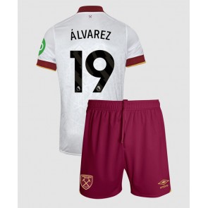 West Ham United Edson Alvarez #19 Alternativní dres komplet pro Děti 2024-25 Krátkým Rukávem (+ Krátké kalhoty)