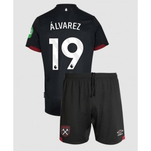 West Ham United Edson Alvarez #19 Venkovní dres komplet pro Děti 2024-25 Krátkým Rukávem (+ Krátké kalhoty)