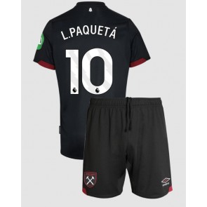 West Ham United Lucas Paqueta #10 Venkovní dres komplet pro Děti 2024-25 Krátkým Rukávem (+ Krátké kalhoty)