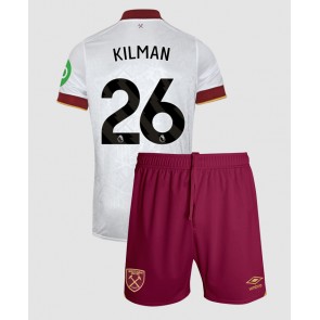 West Ham United Max Kilman #26 Alternativní dres komplet pro Děti 2024-25 Krátkým Rukávem (+ Krátké kalhoty)