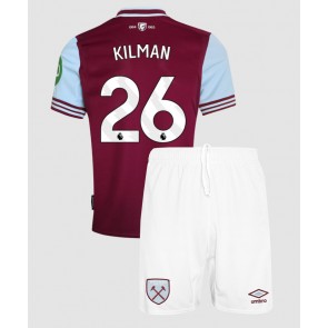 West Ham United Max Kilman #26 Domácí dres komplet pro Děti 2024-25 Krátkým Rukávem (+ Krátké kalhoty)