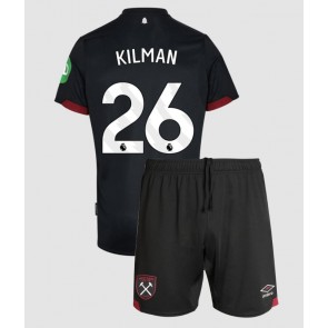 West Ham United Max Kilman #26 Venkovní dres komplet pro Děti 2024-25 Krátkým Rukávem (+ Krátké kalhoty)