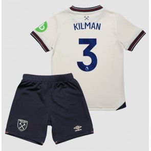 West Ham United Max Kilman #3 Venkovní dres komplet pro Děti 2025-26 Krátkým Rukávem (+ Krátké kalhoty)
