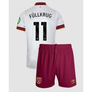 West Ham United Niclas Fullkrug #11 Alternativní dres komplet pro Děti 2024-25 Krátkým Rukávem (+ Krátké kalhoty)