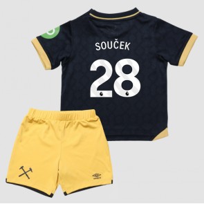 West Ham United Tomas Soucek #28 Alternativní dres komplet pro Děti 2025-26 Krátkým Rukávem (+ Krátké kalhoty)