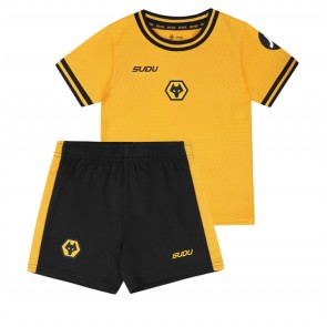 Wolves Domácí dres komplet pro Děti 2024-25 Krátkým Rukávem (+ Krátké kalhoty)