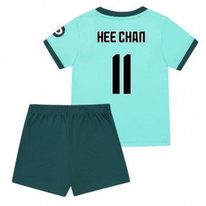 Wolves Hee-chan Hwang #11 Venkovní dres komplet pro Děti 2025-26 Krátkým Rukávem (+ Krátké kalhoty)