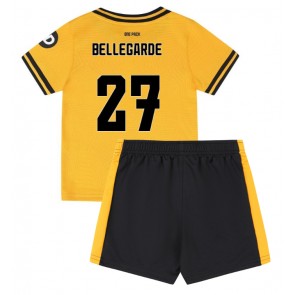 Wolves Jean-Ricner Bellegarde #27 Domácí dres komplet pro Děti 2024-25 Krátkým Rukávem (+ Krátké kalhoty)