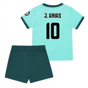 Wolves Jhon Arias #10 Venkovní dres komplet pro Děti 2025-26 Krátkým Rukávem (+ Krátké kalhoty)