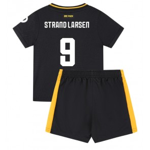 Wolves Jorgen Strand Larsen #9 Venkovní dres komplet pro Děti 2024-25 Krátkým Rukávem (+ Krátké kalhoty)