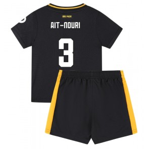 Wolves Rayan Ait-Nouri #3 Venkovní dres komplet pro Děti 2024-25 Krátkým Rukávem (+ Krátké kalhoty)