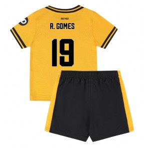 Wolves Rodrigo Gomes #19 Domácí dres komplet pro Děti 2024-25 Krátkým Rukávem (+ Krátké kalhoty)