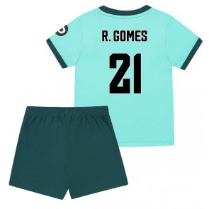 Wolves Rodrigo Gomes #21 Venkovní dres komplet pro Děti 2025-26 Krátkým Rukávem (+ Krátké kalhoty)