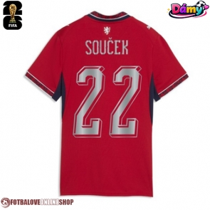 Česká republika Tomas Soucek #22 Domácí Dres pro Dámy MS 2026 Krátkým Rukávem