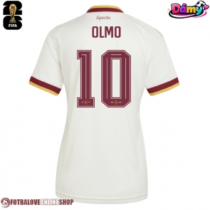 Španělsko Dani Olmo #10 Venkovní Dres pro Dámy MS 2026 Krátkým Rukávem