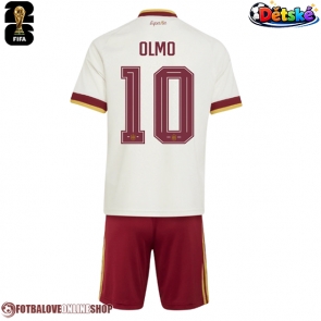 Španělsko Dani Olmo #10 Venkovní dres komplet pro Děti MS 2026 Krátkým Rukávem (+ Krátké kalhoty)