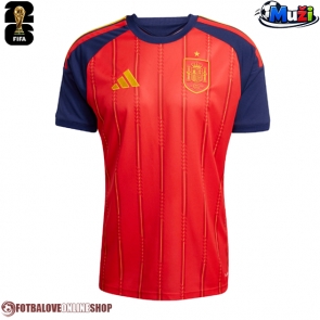 Španělsko Domácí Dres MS 2026 Krátkým Rukávem