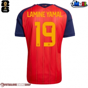 Španělsko Lamine Yamal #19 Domácí Dres MS 2026 Krátkým Rukávem