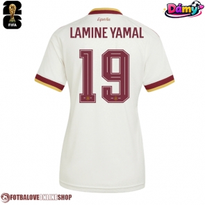 Španělsko Lamine Yamal #19 Venkovní Dres pro Dámy MS 2026 Krátkým Rukávem