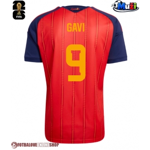 Španělsko Paez Gavi #9 Domácí Dres MS 2026 Krátkým Rukávem