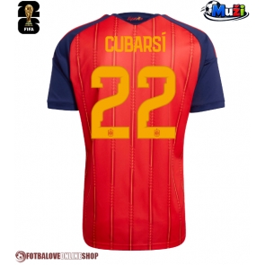 Španělsko Pau Cubarsi #22 Domácí Dres MS 2026 Krátkým Rukávem