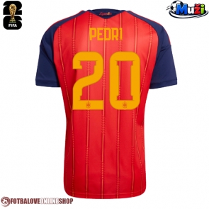 Španělsko Pedri Gonzalez #20 Domácí Dres MS 2026 Krátkým Rukávem
