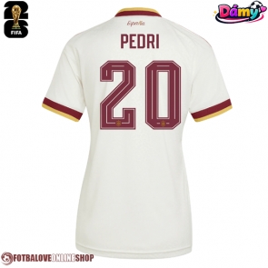 Španělsko Pedri Gonzalez #20 Venkovní Dres pro Dámy MS 2026 Krátkým Rukávem