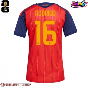 Španělsko Rodri Hernandez #16 Domácí Dres pro Dámy MS 2026 Krátkým Rukávem