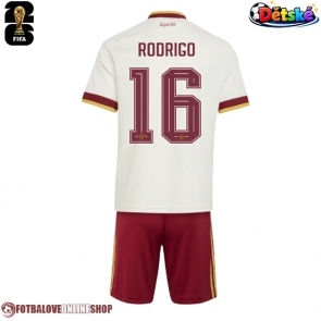 Španělsko Rodri Hernandez #16 Venkovní dres komplet pro Děti MS 2026 Krátkým Rukávem (+ Krátké kalhoty)