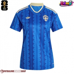 Švédsko Venkovní Dres pro Dámy MS 2026 Krátkým Rukávem