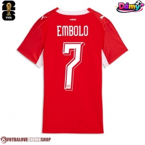 Švýcarsko Breel Embolo #7 Domácí Dres pro Dámy MS 2026 Krátkým Rukávem