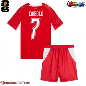 Švýcarsko Breel Embolo #7 Domácí dres komplet pro Děti MS 2026 Krátkým Rukávem (+ Krátké kalhoty)
