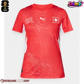 Švýcarsko Domácí Dres pro Dámy MS 2026 Krátkým Rukávem