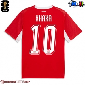 Švýcarsko Granit Xhaka #10 Domácí Dres MS 2026 Krátkým Rukávem