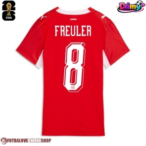 Švýcarsko Remo Freuler #8 Domácí Dres pro Dámy MS 2026 Krátkým Rukávem