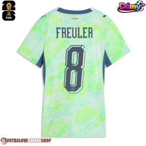 Švýcarsko Remo Freuler #8 Venkovní Dres pro Dámy MS 2026 Krátkým Rukávem