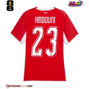 Švýcarsko Zeki Amdouni #23 Domácí Dres pro Dámy MS 2026 Krátkým Rukávem