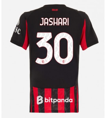 AC Milan Ardon Jashari #30 Domácí Dres pro Dámy 2025-26 Krátkým Rukávem