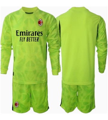 AC Milan Brankář Alternativní dres komplet pro Děti 2024-25 Dlouhým Rukávem (+ Krátké kalhoty)