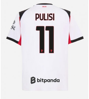AC Milan Christian Pulisic #11 Venkovní Dres 2025-26 Krátkým Rukávem