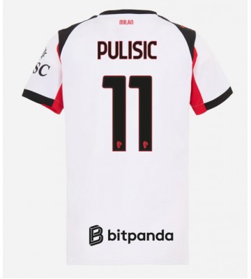 AC Milan Christian Pulisic #11 Venkovní Dres pro Dámy 2025-26 Krátkým Rukávem