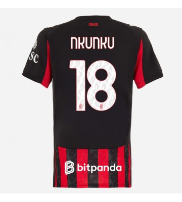 AC Milan Christopher Nkunku #18 Domácí Dres pro Dámy 2025-26 Krátkým Rukávem