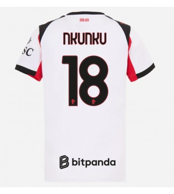 AC Milan Christopher Nkunku #18 Venkovní Dres pro Dámy 2025-26 Krátkým Rukávem