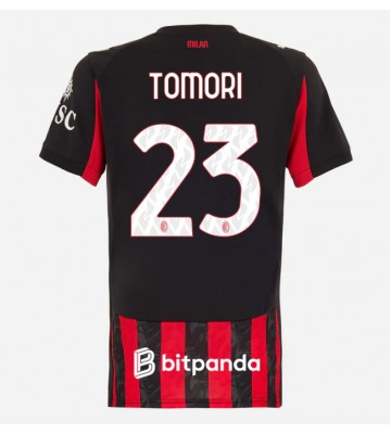 AC Milan Fikayo Tomori #23 Domácí Dres pro Dámy 2025-26 Krátkým Rukávem