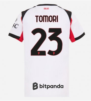 AC Milan Fikayo Tomori #23 Venkovní Dres pro Dámy 2025-26 Krátkým Rukávem