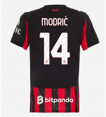 AC Milan Luka Modric #14 Domácí Dres pro Dámy 2025-26 Krátkým Rukávem