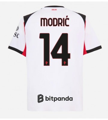 AC Milan Luka Modric #14 Venkovní Dres 2025-26 Krátkým Rukávem
