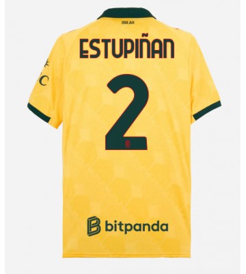 AC Milan Pervis Estupinan #2 Alternativní Dres 2025-26 Krátkým Rukávem