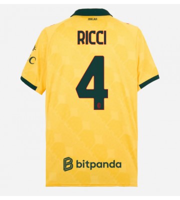 AC Milan Samuele Ricci #4 Alternativní Dres 2025-26 Krátkým Rukávem